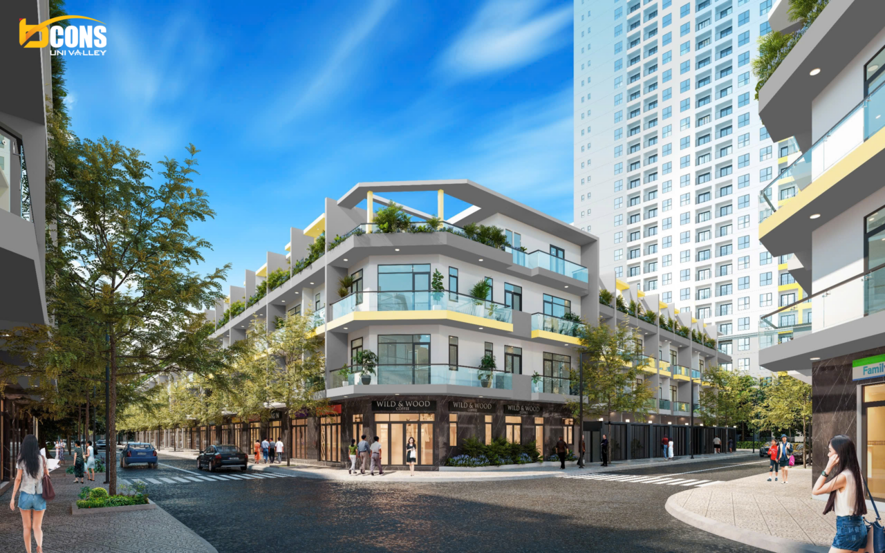 Nhà phố Bcons Uni Valley - thung lũng tri thức
