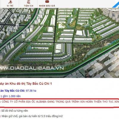 Địa ốc Alibaba không có dự án nào trên địa bàn Long Thành Đồng Nai